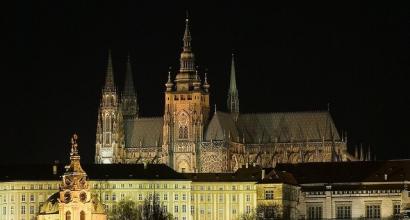 Gothic secrets of St. Vitus Cathedral in Prague St. Vitus Cathedral in Prague, Czech Republic