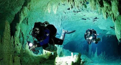 Cenotes - podvodné jaskyne v Mexiku Podvodné jaskyne sveta